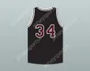 Пользовательский любые названия Mens Youth/Kids Billy Dunn 34 Wolves High School Black Basketball Jersey Top Shiteed S-6xl