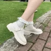 Lolita Schuhe Japanisch Mary Jane Schuhe Frauen Vintage Girls Studenten JK Uniform Plattform Schuhe Cosplay High Heels Plus Size 42 240422