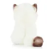 豪華な人形20cmシミュレーションシャム猫のぬいぐるみおもちゃの青いスパンコールズドールズブラウンとホワイトフェイスラグドール猫の家の装飾baby2404のかわいいギフト