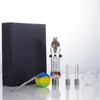 NC101 HEADY Color Glass Bong Spill-Proof Smoking Pipe Box 510 Titanium Quartz Ceramic Nail Wax Dish Dish Dabber Tool Dab Rig Glass Pipes Set