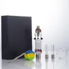 NC101 Couleur Hearty Verre Bong Bang à l'épreuve de fumer Boîte cadeau 510 Titanium Quartz en céramique Nail Dish Dabber Tool Dab Rig Grea