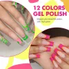 Zestawy LilyCute Pill Poliski 7 ml jesienne zima fluorescencja Kolor Półprzeczny wszystko za manicure paznokcie