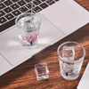 Tumblers 4pcs Creative Temperature-sensing Cold Color-changing Glass Water Transparent Heat-resistant Vodka H240425