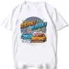 Herrt-shirts Silvia S14 Louki vs Zenki Silvia S13 S15 Drift King Style T-shirt Ny sommarmän Short Slve JDM Sport Anime Cartoon Boy TS T240425