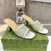 2024 Heels Sliders Slipper House Fashion Flat Mule Lady Casual Summer Beach