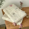 sets 6 Layers Bohemia Baby Blanket Organic Gauze Muslin Newborn Swaddling Wrap Receiving Blanket Bath Towel For Kids Bedding Blanket