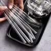 2008mm Clear Glass Straws For Smoothies Cocktails Drinking Healthy Reusable Eco Friendly Drinkware Accessory 240418