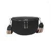 Midjeväskor Kvinnliga bältespåse Fanny Pack Fashion Leather Sense Of Luxury Lady Crossbody Chest Designer Women Axel