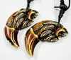 YQTDMY 12 PCS COOL RETRO PUNK LION POWN POWER Tribal Wood Pärlor Choker Wolf Tooth Necklace Talisman Imitation20088429676430