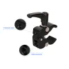 Studio 1pc Hawk Mouth Tang met magische armdraad klemkrab tang clip Black Bite Fixing Clip voor camerafotografie -accessoires