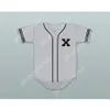 カスタムマルコムxブラック野球ジャージー任意の名前番号トップステッチS-6xl