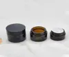 Glass Wax Jar Smoking Accessories 10g 15g 20g 30g 50g 60g 100g Brown Bottle Round Pyrex Glass Dab Vaporizer Dry Herb Container Sto1791747