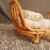 Photography Newborn Photography Basket Vintage Handmade Basket Boy Girl Newborn Baby Photoshoot Props Baby Chairs for Newborns Doll Bed Baby