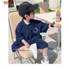 Kleidungssets Sommer Set Childrens Golf Kleidung Modes Junge Kurzarm Hemd+Shorts Baby cooler lässiger Baumwolle 2-9 Jahre Q240425