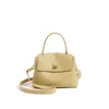 Zachte textuur koehide gouden knop handtas steden winkel mini maat mode veelzijdige een schouder crossbody tas dames