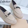 Casual Shoes 2024 Women Flat Causal Suede Female Loafers Brand Runway Spring Summer Ladies Walking Out Holiday Flats For