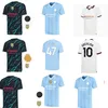 Fotbollströjor Haaland 23 24 de Bruyne Phillips mans städer grataliska Ferran Mahrez Foden Bernardo Joao Cancelo Z Rodrigo Football Shirt Men Kids Sets Uniforms