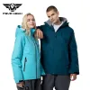 Jackets Winter Outdoors Ski Suit Waterproof Thickening Warm Jacket Women Men Windbreak Wearresisting Breathe Couple Clothing