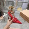 Slingback Heels Fashioner Designer Патентная кожаная туфли Slingback обувь металлическая пряжка украшенная обувь шпильча