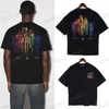 Heren Damesontwerper Amari T-shirts Gedrukte mode Man T-shirt Top Kwaliteit Katoen Casual T-stukken Luxe hiphop streetwear T-shirts S-XL 4PQ6