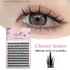 Falska ögonfransar Yelix 160 kluster Anime Eyelash Cosplay Eyelash Cluster Wispy Japanese Makeup Tip Eyelash Strands Eyelashes Q240425