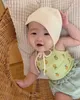 Rompers 2021 Été Nouveau bébé vêtements imprimé bébé mignon mignon coréen one-pièce h240425