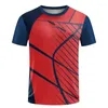Herrpolos sommar snabb torkning t-shirt anpassad tävling enhetlig ultratunna löpande badminton träning för män och kvinnor