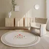 Carpets Floor Mats Soft And Non Slip Bathroom Floral Carpet White
