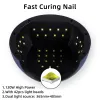 Satser LED UV Torklampan Nagellampa för torkning av naglar Gelpolska med LCD -pekskärm Smart sensor Nail Lamp Manicure Machine Nail Art