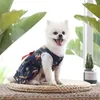 Vêtements pour chien animaux de compagnie de vêtements d'été jupe imprimement mignon de veste chiot