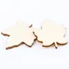 Figurine decorative da 20 pcs a dimensioni miscelate Modello fogliare Scrapbooking in legno Craft natrual Home Decor per decorazione 33x29mm Mt1567