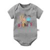 Rompers Its My 1/2 Birthday Cake Printing Baby Rompers Birthday Party Clothes Toddler Jumpsuits Infant Boys Girls Short Sleeve Bodysuit d240425