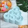 SILE stampi strumenti di ghiacciolo crema con coperchio per cubette di ghiaccio stampo fai -da -te Candy bar pop mod Accessori cucine 220610 Drop DHKCS