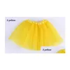 Etekler 14 renk en kaliteli şeker renkli çocuklar Tutus etek dans elbiseleri yumuşak tutu elbise bale 3layers çocuk pettiskirt kıyafetleri 10p oTr9m