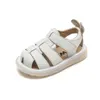 Slipper babymeisjes jongens sandalen zomer kinderen echte lederen schoenen comfortabele baby peuter schoenen zachte zool kinderen strand sandalsl2404