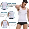 Mens Body Shaper Waist Trainer Compression Vest Abdomen Shapewear Tummy Control Slimming Sheath Workout Shapers tank tops 240412