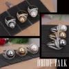 Bride Talk Fashion Brand Women Pearl Ring Cubic Zirconia Twisted Lines Luxury Finger Rings Eleganta smycken för bröllopsfest 240411