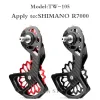 Onderdelen Wuzei Road Bike Achter Derailleur 17T Koolstofvezel Ceramische poelie voor SRAM Shimano 105 R7000 R8000 R9000 R9100 R6800 R5700 R5800