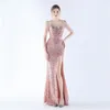 Casual jurken high-end avondjurk sexy split hand kralen Tassel 2024 paillin feest slip long gala vrouw vestidos de fiesta