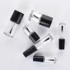 Garrafas 1050pcs/lote 2ml15ml garrafas polidas de unhas de vidro vazio com escova de garrafa de esmalte de vidro alto transparente recipiente cosmético