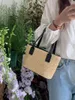 Avondtassen stro geweven mandtas voor dames bohemia strand crossbody dames topgreep handtas vrouwelijke trekkoord mini -tas