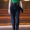 Capris Clothing et Capris Skinny Tailoring Pants pour femme Leggings Office Pantalon Harem Work Slim Work High Taies Tenues Coton