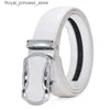 Ceintures pour hommes ceinture en cuir avec métal boucle automatique de boucle de luxe marque de haute qualité ceinture pour hommes 3,5 cm Q240425