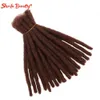 Synthetic Handmade Dreadlock for Men/Women Hip-Hop Style Crochet Locs Dreads Short Straight Soft Locs Braiding Hair 240409