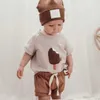 T-shirts 2024 Baby Boys Pure Cotton Short Sleeve T Shirts Casual Korea Style Shirt Soft Baby Girls Tees O-Neck Pullover Tees Toddler Topl2404