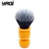 Escova yaqi 24 mm cabelos sintéticos suaves bons smoking knot arbitetes laranja pincéis de barbear