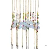 Bracelets de charme Pulseira elegante para mulheres chinesas de grama de flores chinesas Cadeia de punho de pulso único Lucky Hand String