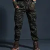 Khaki casual broek van hoge kwaliteit mannen tactische joggers camouflage laadbroek multi-pocket mode modes zwarte leger broek werkkleding 240423