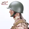 CAPS Hochwertige universelle tragbare militärische Stahl M1 Helm Taktische Schutzarmee Airsoft Equipment Cap Field Grüne Helme Helme