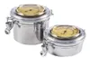 Tabaco jar charuto humidor com umidificador e higrômetro Acessórios de cigarros múltiplos de charutos de aço inoxidável 3776195